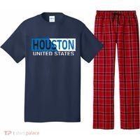 Houston 2 Tone Block Logo Pajama Set thumb 0