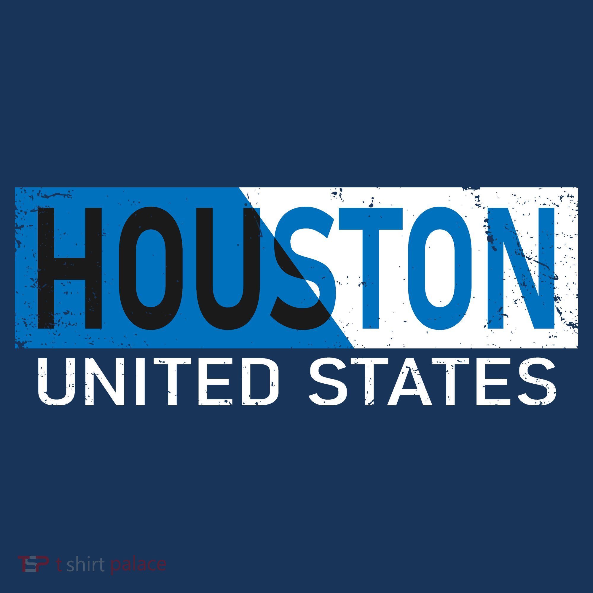 Houston 2 Tone Block Logo Women's Hoodie