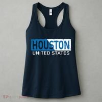 Houston 2 Tone Block Logo Women's Tank Top thumb 3