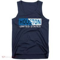 Houston 2 Tone Block Logo Tank Top thumb 0