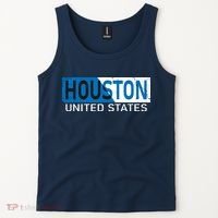 Houston 2 Tone Block Logo Tank Top thumb 2
