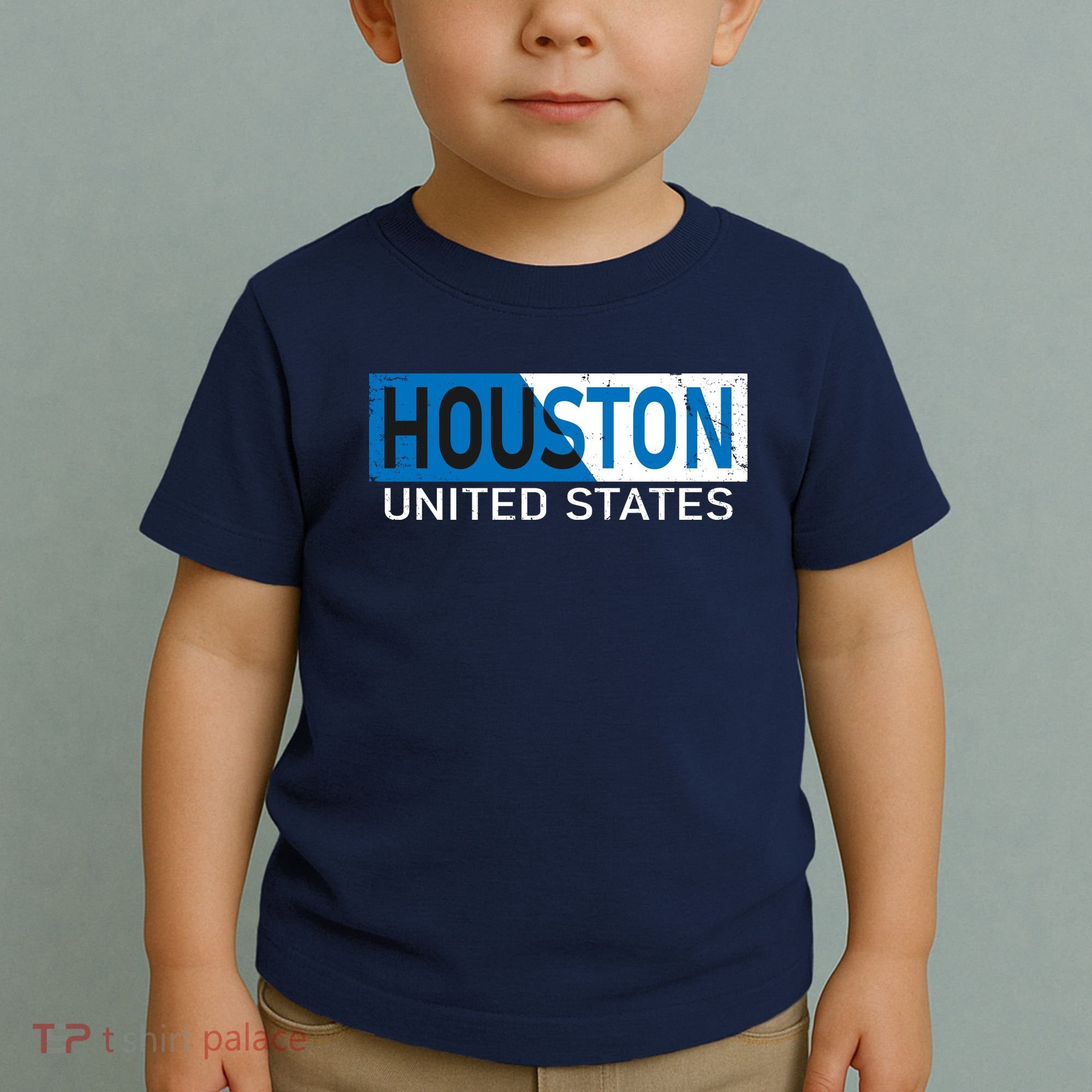 Houston 2 Tone Block Logo Toddler T-Shirt