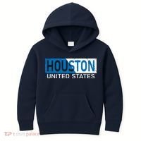 Houston 2 Tone Block Logo Kids Hoodie thumb 0