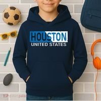 Houston 2 Tone Block Logo Kids Hoodie thumb 2