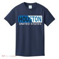 Houston 2 Tone Block Logo Kids T-Shirt thumb 0