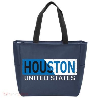 Houston 2 Tone Block Logo Tote Bag