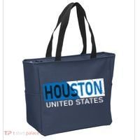 Houston 2 Tone Block Logo Tote Bag thumb 2