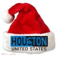 Houston 2 Tone Block Logo Santa Hat thumb 0