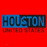 Houston 2 Tone Block Logo Santa Hat thumb 1