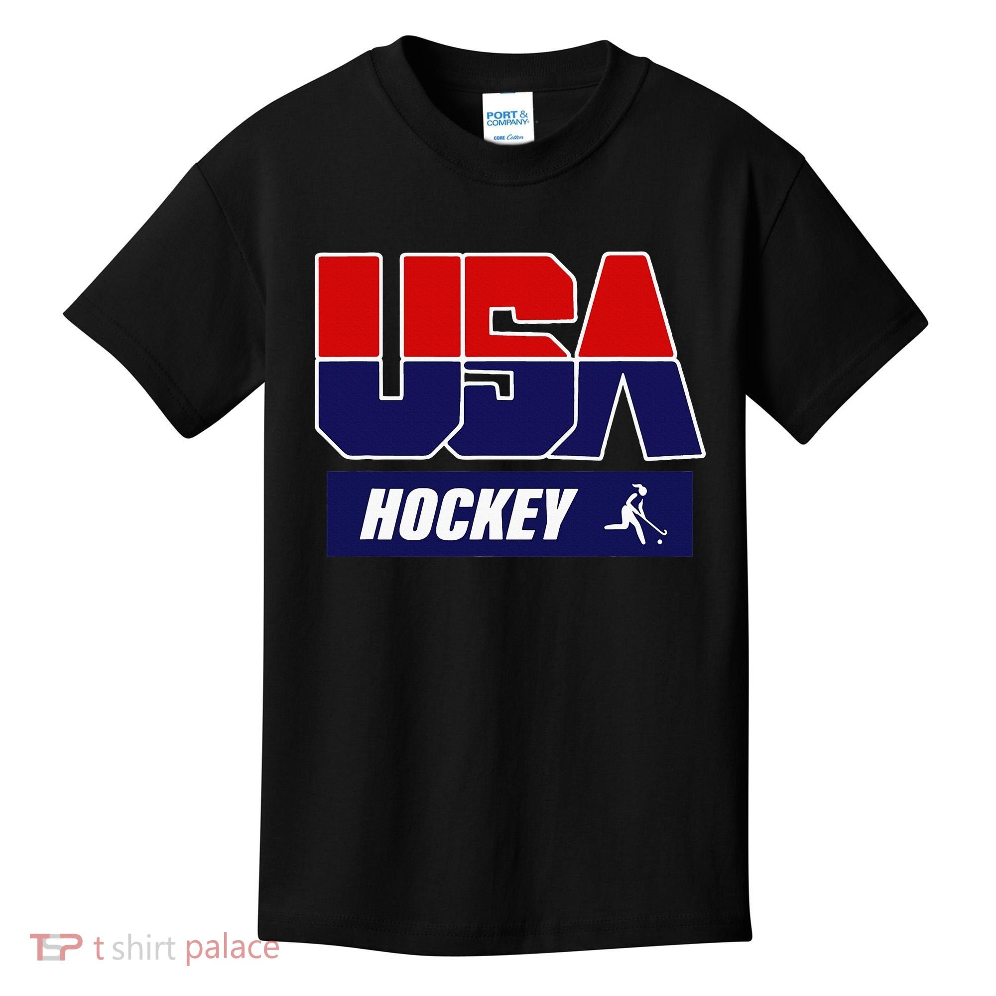 Hockey 2024 Usa Team Kids T-Shirt