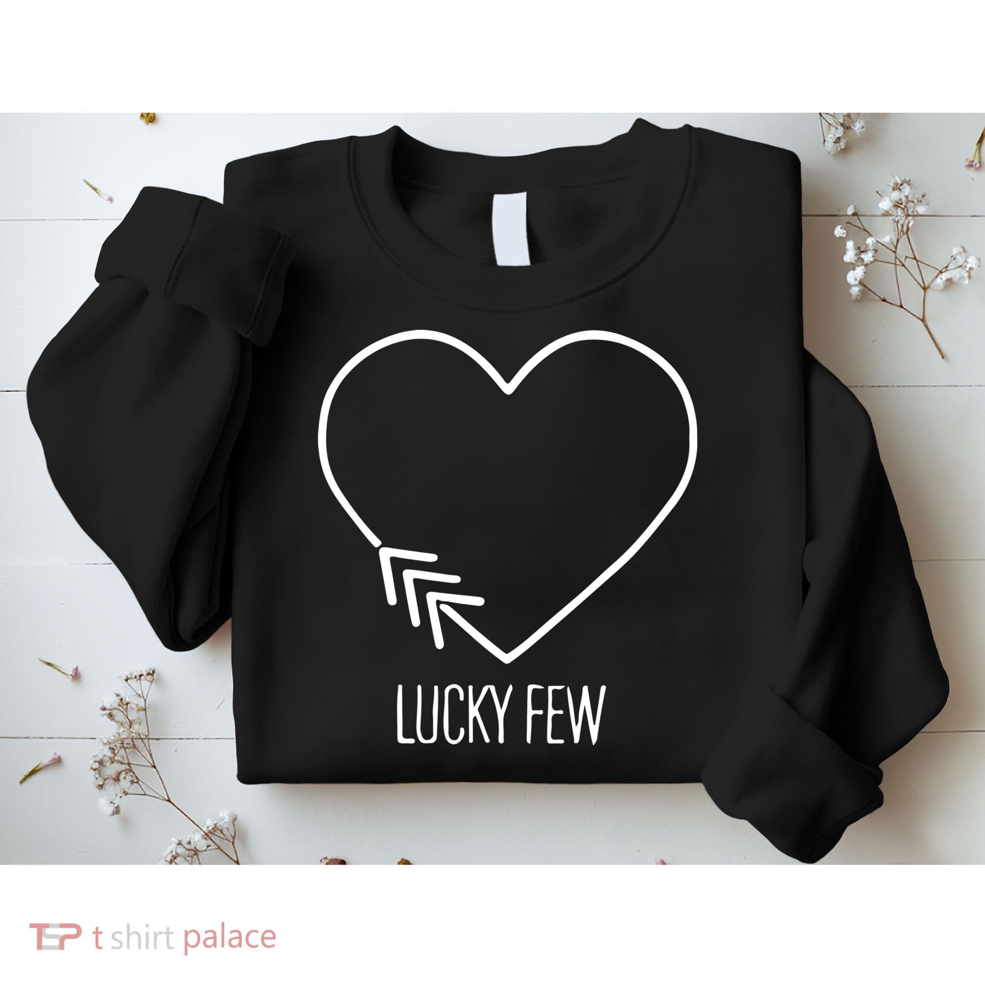Heart 3 Arrows Lucky Few Tattoo Down Syndrome AwarenessDay Sweatshirt