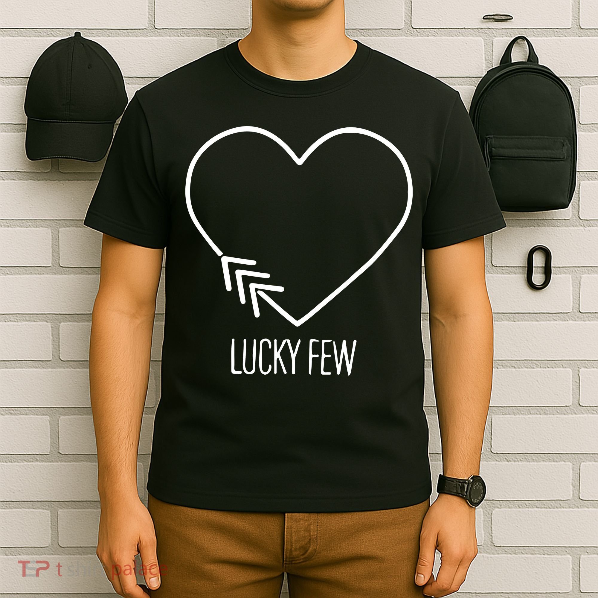 Heart 3 Arrows Lucky Few Tattoo Down Syndrome AwarenessDay T-Shirt