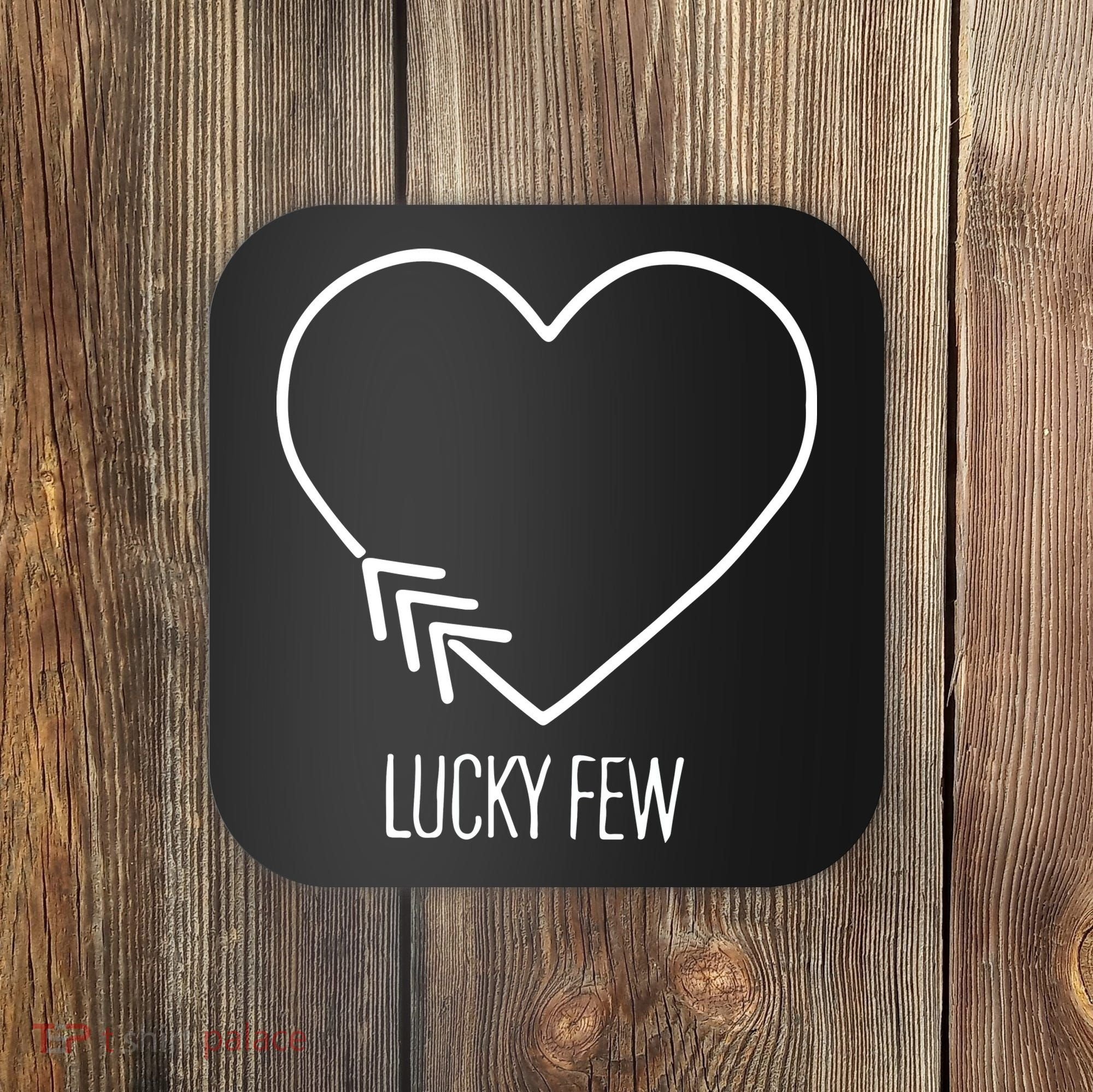 Heart 3 Arrows Lucky Few Tattoo Down Syndrome AwarenessDay Coaster