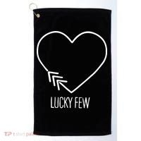 Heart 3 Arrows Lucky Few Tattoo Down Syndrome AwarenessDay Golf Towel thumb 0