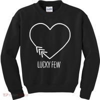 Heart 3 Arrows Lucky Few Tattoo Down Syndrome AwarenessDay Kids Sweatshirt thumb 0
