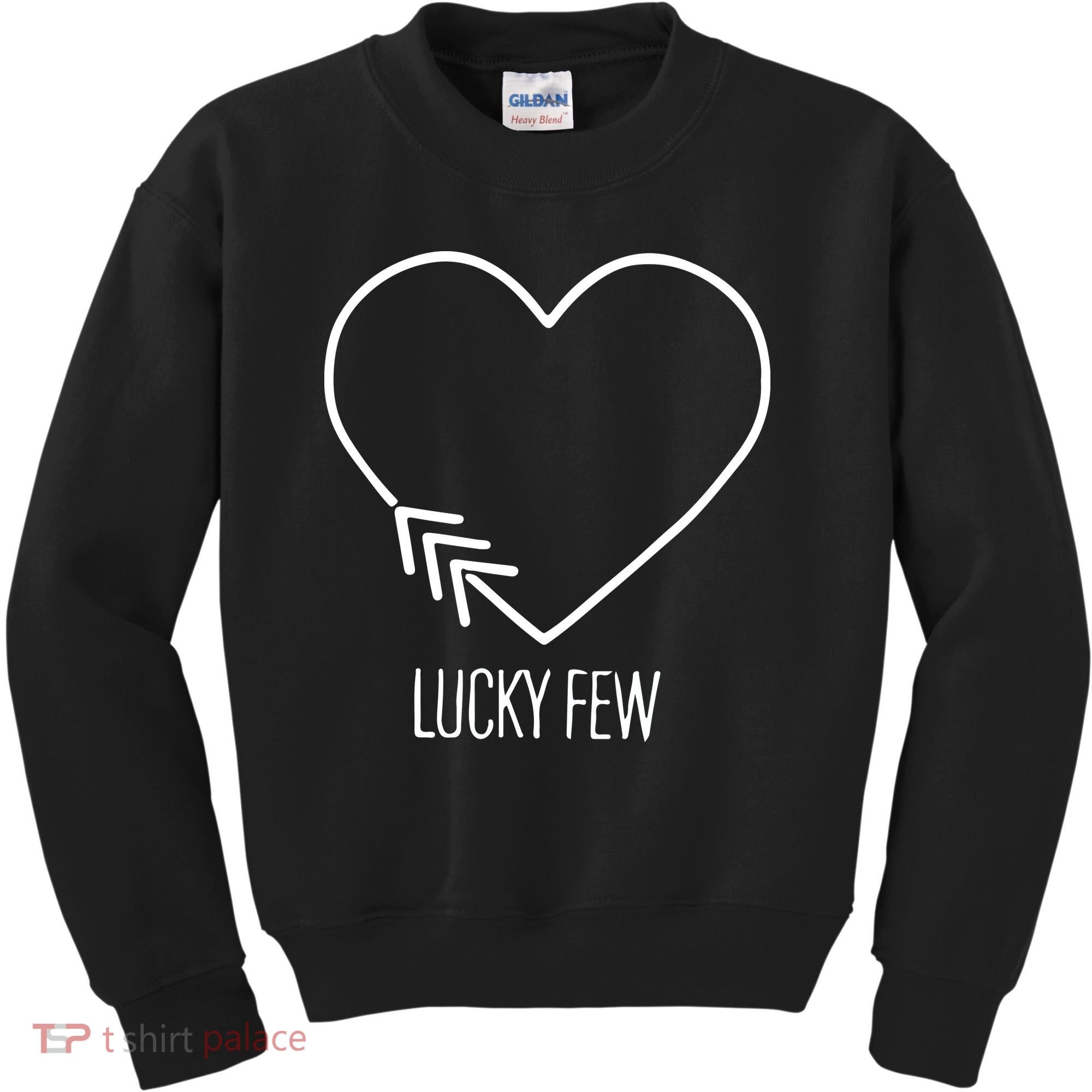Heart 3 Arrows Lucky Few Tattoo Down Syndrome AwarenessDay Kids Sweatshirt