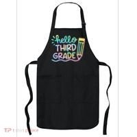Hello 3rd Grade Tie Dye Teachers Kids Back To School Funny Apron thumb 0