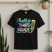 Hello 3rd Grade Tie Dye Teachers Kids Back To School Funny T-Shirt thumb 2