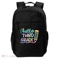 Hello 3rd Grade Tie Dye Teachers Kids Back To School Funny Backpack thumb 0