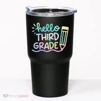 Hello 3rd Grade Tie Dye Teachers Kids Back To School Funny Tumbler thumb 0