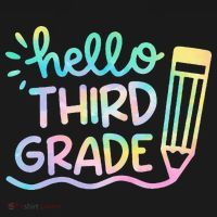 Hello 3rd Grade Tie Dye Teachers Kids Back To School Funny Baby Bodysuit thumb 2