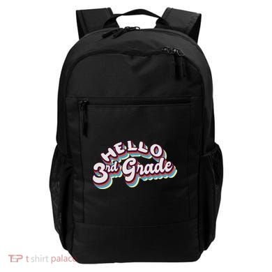 Hello 3rd Grade Colorful Backpack