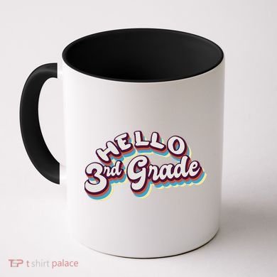 Hello 3rd Grade Colorful Coffee Mug