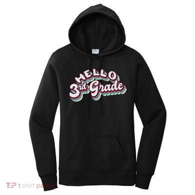 Hello 3rd Grade Colorful Women's Hoodie