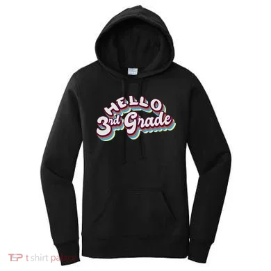 Hello 3rd Grade Colorful Women's Hoodie