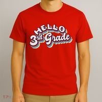 Hello 3rd Grade Colorful T-Shirt thumb 3