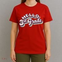 Hello 3rd Grade Colorful T-Shirt thumb 4