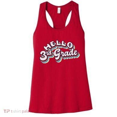 Hello 3rd Grade Colorful Women's Tank Top