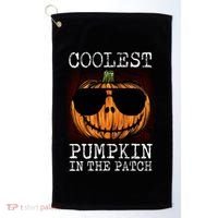 Holiday 365 Halloween Coolest Pumpkin In The Patch Gift Golf Towel thumb 0