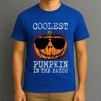 Holiday 365 Halloween Coolest Pumpkin In The Patch Gift T-Shirt thumb 3
