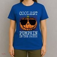 Holiday 365 Halloween Coolest Pumpkin In The Patch Gift T-Shirt thumb 4