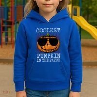 Holiday 365 Halloween Coolest Pumpkin In The Patch Gift Kids Hoodie thumb 3