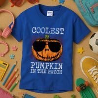 Holiday 365 Halloween Coolest Pumpkin In The Patch Gift Kids T-Shirt thumb 3