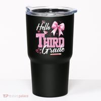 Hello 3rd Third Grade First Day Of School Coquette Teacher Tumbler thumb 0