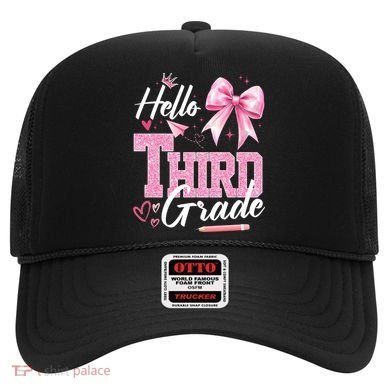 Hello 3rd Third Grade First Day Of School Coquette Teacher Hat