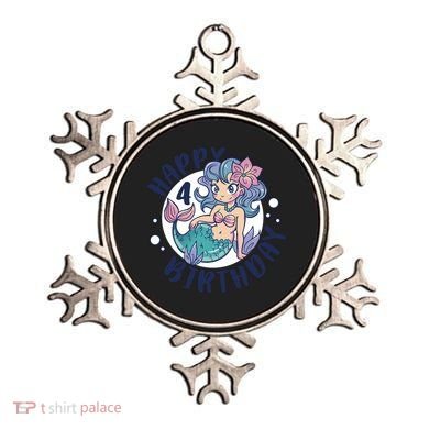 Happy 4th Birthday Cute Mermaid Ornament
