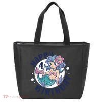 Happy 4th Birthday Cute Mermaid Tote Bag thumb 0
