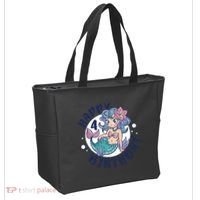 Happy 4th Birthday Cute Mermaid Tote Bag thumb 2