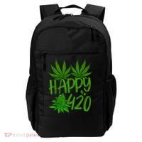Happy 420 Day Cannabis Weed Marijuana Leaf Lovers Men Women Backpack thumb 0