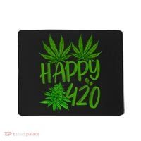 Happy 420 Day Cannabis Weed Marijuana Leaf Lovers Men Women Mousepad thumb 0