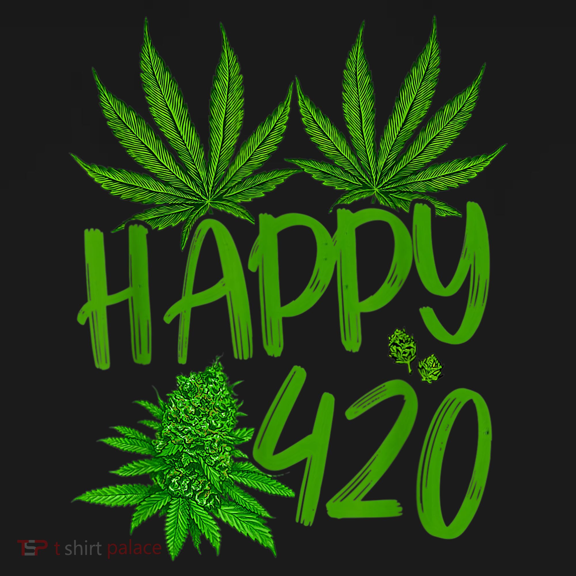 Happy 420 Day Cannabis Weed Marijuana Leaf Lovers Men Women Mousepad