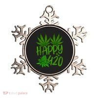 Happy 420 Day Cannabis Weed Marijuana Leaf Lovers Men Women Ornament thumb 0