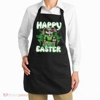 Happy 420 Easter Funny Smoking Easter Bunny Apron thumb 2