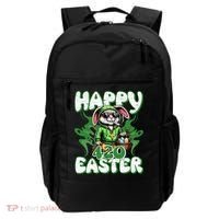 Happy 420 Easter Funny Smoking Easter Bunny Backpack thumb 0