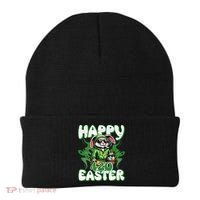 Happy 420 Easter Funny Smoking Easter Bunny Beanie thumb 0