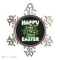 Happy 420 Easter Funny Smoking Easter Bunny Ornament thumb 0